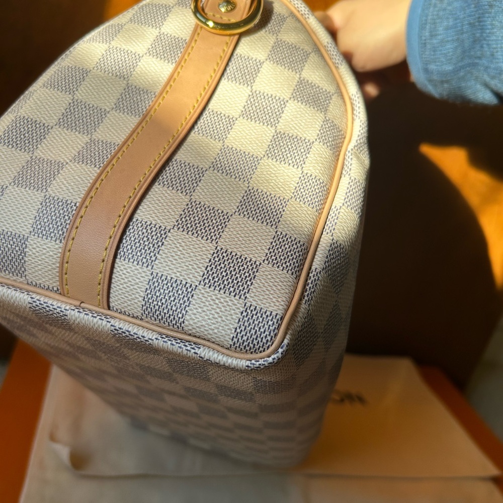 Louis Vuitton Speedy 25 Bandoulière Damier Azur – Excellent – Full Set - Picture 7 of 16